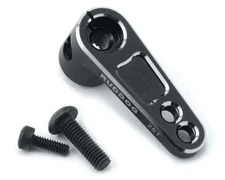 Ruddog Aluminum Offset Servo Horn (Black) (25T-ProTek/Ruddog/Savox) [RDGRP-0085]