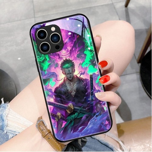 One Piece Zoro Für iPhone 11 12 13 14 15 16 Case Hülle Schutzhülle Cover Glas - Picture 6 of 10