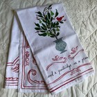 Anthropologie Dish Towel by Emily Isabella ‘A Patridge In A Pear Tree’ Christmas