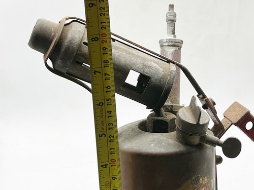 ANTIQUE MADE IN ENGLAND OLD BRASS BLOW LAMP TORCH IDEA FOR LAMP CONVERSION - Picture 8 of 8