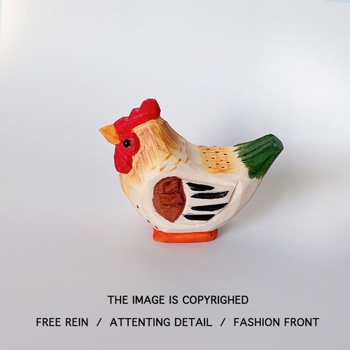 Handmade Wooden Bird Ornament Cute Parrot Solid Wood Decoration, Birthday Gift - Picture 18 of 51