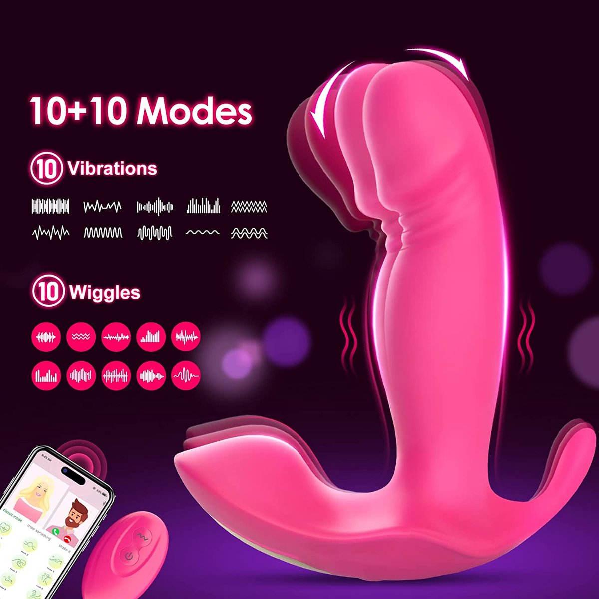 a-gui sex toy Wiggling Wearable G Spot Vibrator Clitoris Flapping Women Sex Toys,Adult  Toys main image 1