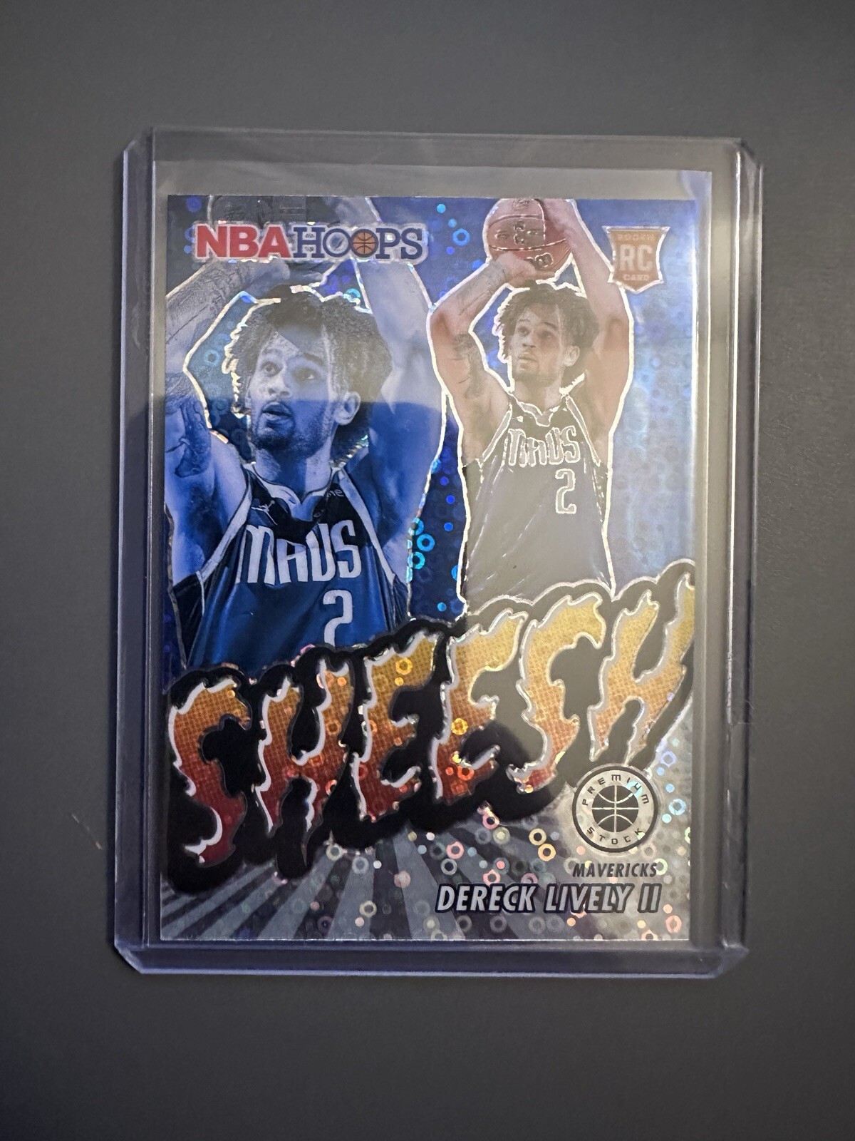 2023-24 Panini Hoops Premium Stock - Sheesh Disco Prizm #13 Dereck Lively (RC)