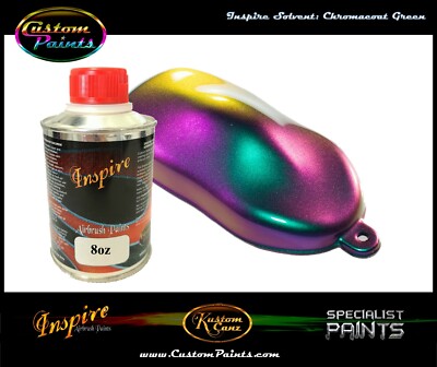 INSPIRE CHROMACOAT GREEN 8oz AIRBRUSH, CUSTOM PAINT, CHAMELEON, ARTIST