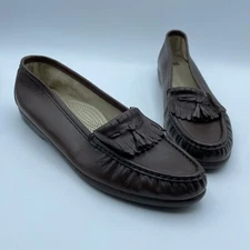 SAS H4 184165 Women Brown Loafer Shoe Size 12S Pre Owned
