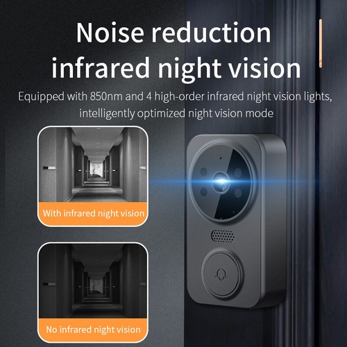 WiFi Wireless Intercom Smart Doorbell Video Security Camera Doorbell Chime - Picture 7 of 7