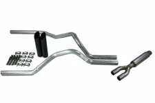 Chevy GMC 1500 Truck 19-25 2.5" Dual Truck Exhaust Kits with Glasspack Black Tip