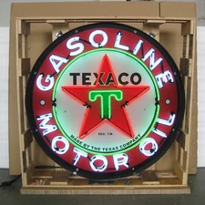 Neonetics 9TXOIL Classic Texaco Gasoline Motor Oil 36 Inches Neon Sign