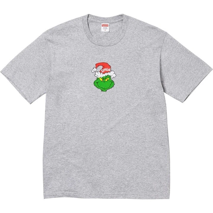 Tee shirt Supreme Grinch « gris bruyère » neuf taille L prêt à expédier
