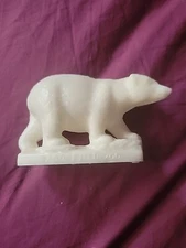 Vintage Mold a Rama Souvenir Animal 5" Polar Bear Brookfield Zoo Chicago