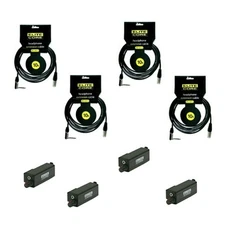 (4) 10' Headphone Extension Cable & Beltclip w/Voulme Control - Studio / Live 