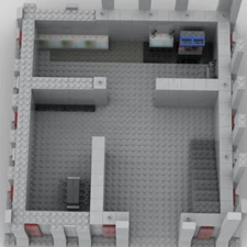 ZITIANYOUBUILD Big Outpost with Interior, Antenna and Turrets 1194 Piece Gift