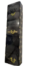 True Religion Socks (7 Pack) Gift Box- Mens Size Shoe Size 6-12 