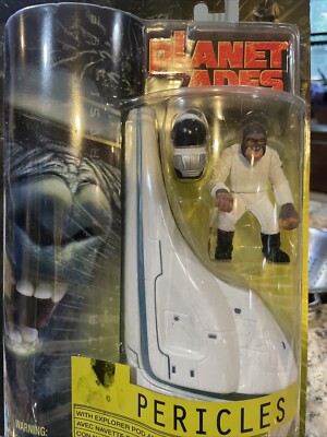 Planet of the Apes Movie Pericles & Space Pod Action Figure 2001 Hasbro NEW