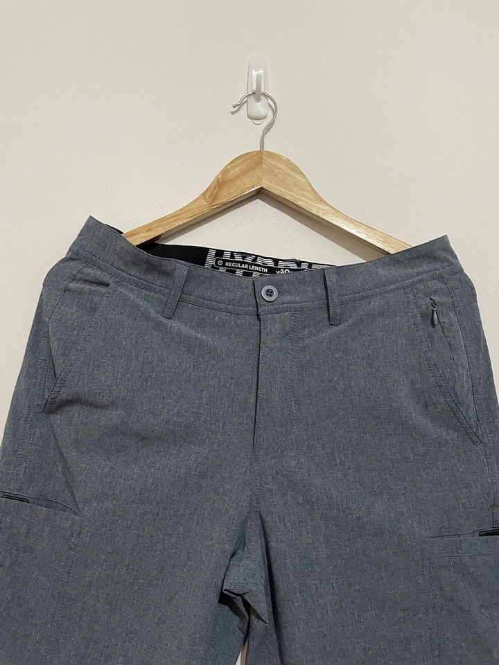 Target Hybrid Size W30 Inches W77 Cm Men’s Dress Shorts Grey Cotton Pants - image 2 of 4