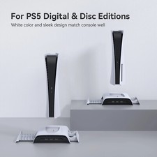 Cooling Station for PS5 Accessories Vertical Stand with RGB for Playstation 5