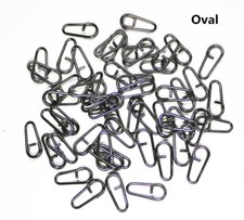 30 Pcs Stainless Steel Oval Split Ring Super Strong Hook Connector