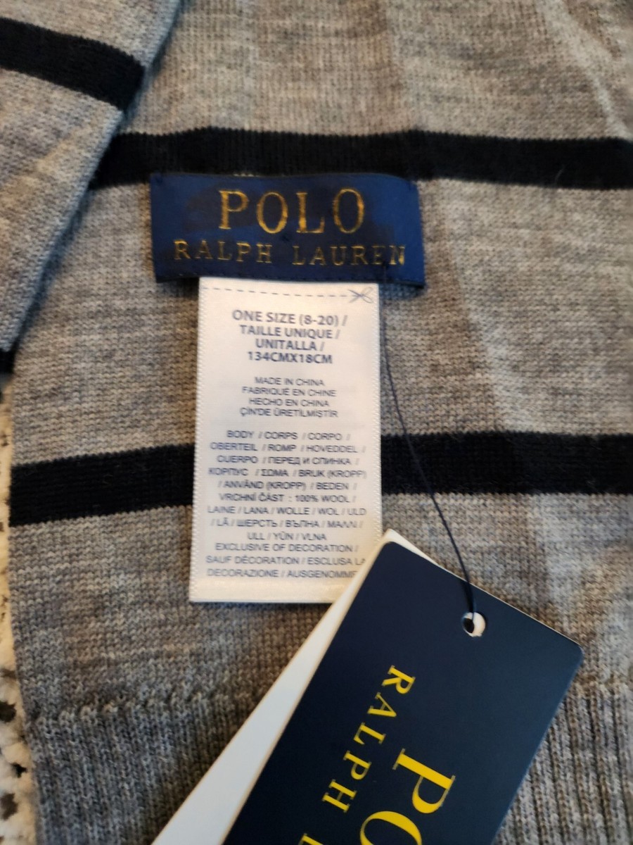 POLO RALPH LAUREN STRIPED SCARF NWT! 💥🔥💥🔥👀 | eBay