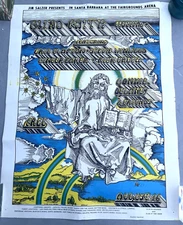 1969 Blind Faith Festival Frank Bettencourt Poster Eric Clapton Winwood AOR 3.42