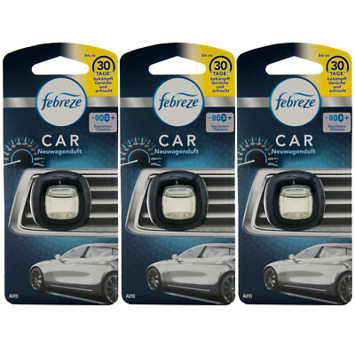 Febreze Car Auto Deodoranti Aria Nuova Fragranza Automobile 3 X 2ml - Foto 3