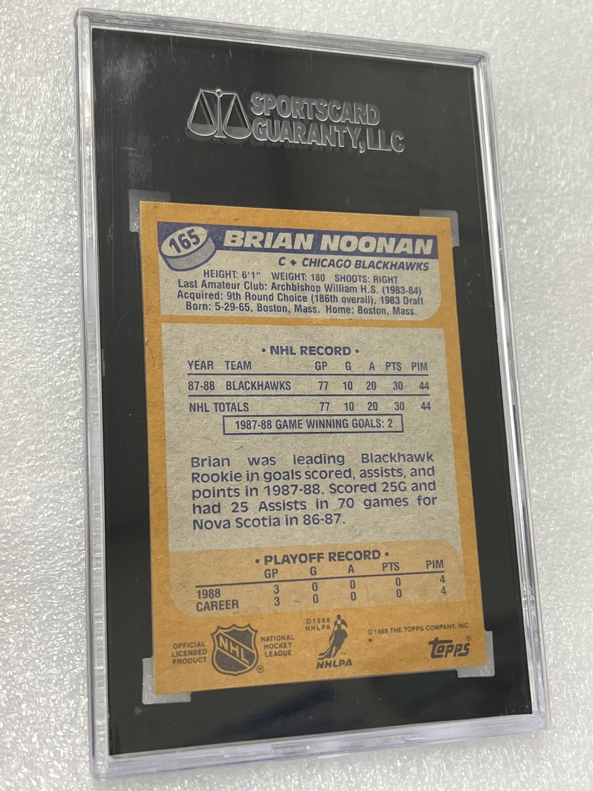 198889 Topps 165 Brian Noonan (RC) for sale online eBay
