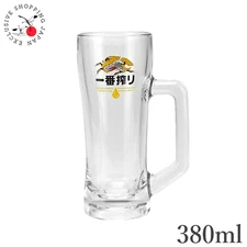 KIRIN Beer Stein Glass Cup 380 ml Drink Mug Cup Home Japanese Drinking Clear New