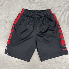 Nike Elite Boys Basketball Shorts Boys Size L Red Black 816710-673