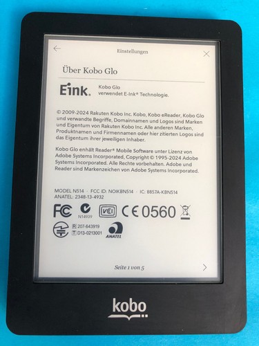 Kobo Glo -N613- | eReader | 6-Zoll-Touchscreen | 2GB | ---TOP--- - Bild 6 von 17