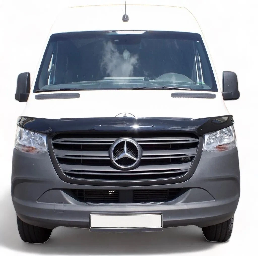 BONNET WIND STONE DEFLECTOR PROTECTOR FOR MERCEDES BENZ SPRINTER W907 2018-2023 - Picture 1 of 6