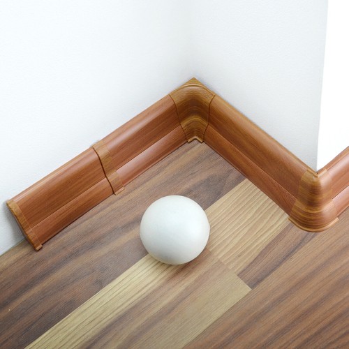 2m Fußleisten 62mm Sockelleisten PVC Bodenleisten Kunststoff Laminatleisten - Bild 15 von 49