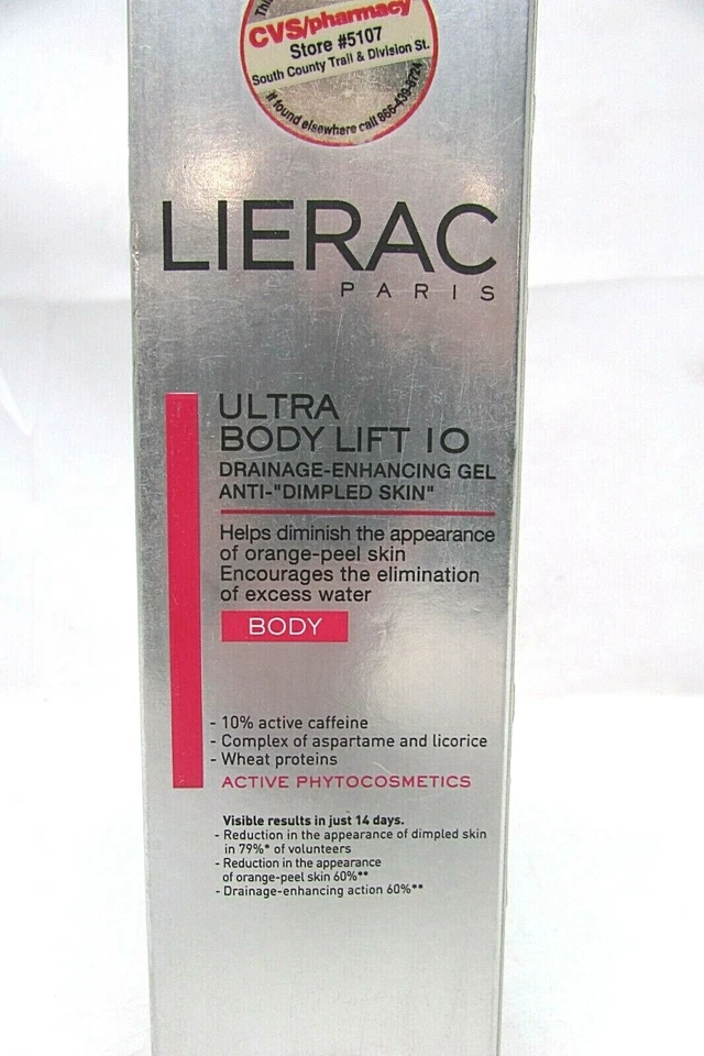 Lierac Ultra Body Lift 10 гель для улучшения дренажа НОВЫЙ 7,01 унции против ямочек кожи - Изображение 4 из 4