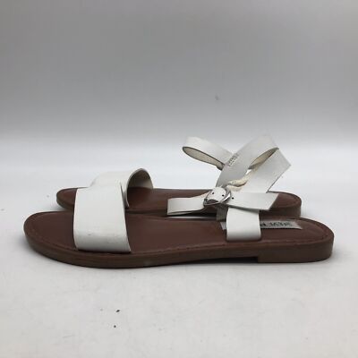 Steve Madden Women's Daffodil White Dress Sandals Shoes