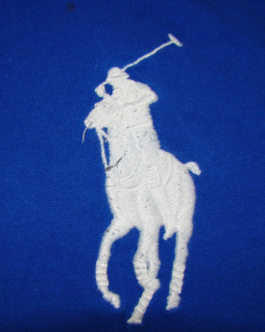 FILA Polo Ralph Lauren ragazzo M 10 12 canottaggio teschi VIII crest maglietta manica corta