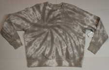 WOMEN'S GRAY TIE-DYE SWEAT SHIRT - SIZE S - TIME AND TRU - NEW
