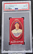 2017 Topps Allen &amp; Ginter X Mini-Red #66 Kenta Maeda #5/5 PSA NM-MT 8 (JBC2111)