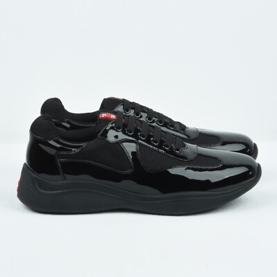 Prada america s Cup Black Sneakers Size 43