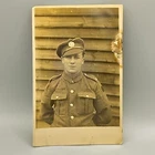 RPPC Military WW1 Army Postcard Vintage Photograph Antique Original Photo *READ