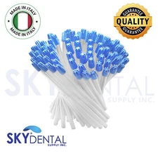 Dental Saliva Ejectors Suction Ejector Clear w Blue tip Made in Italy up to 4500