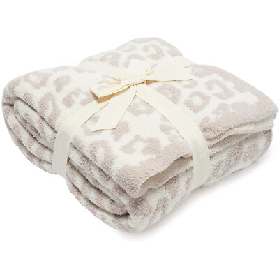 Hot Barefoot Dreams Cozychic Barefoot In The Wild Throw Stone Cream Soft  Blanket UK