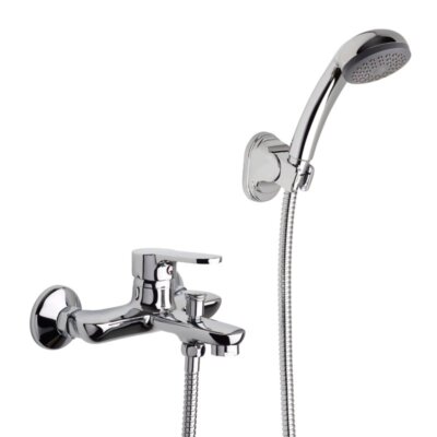Wannenarmatur 7900 Badewannen EHM PRIUS Komplett Set mit Schlauch und Handbrause
