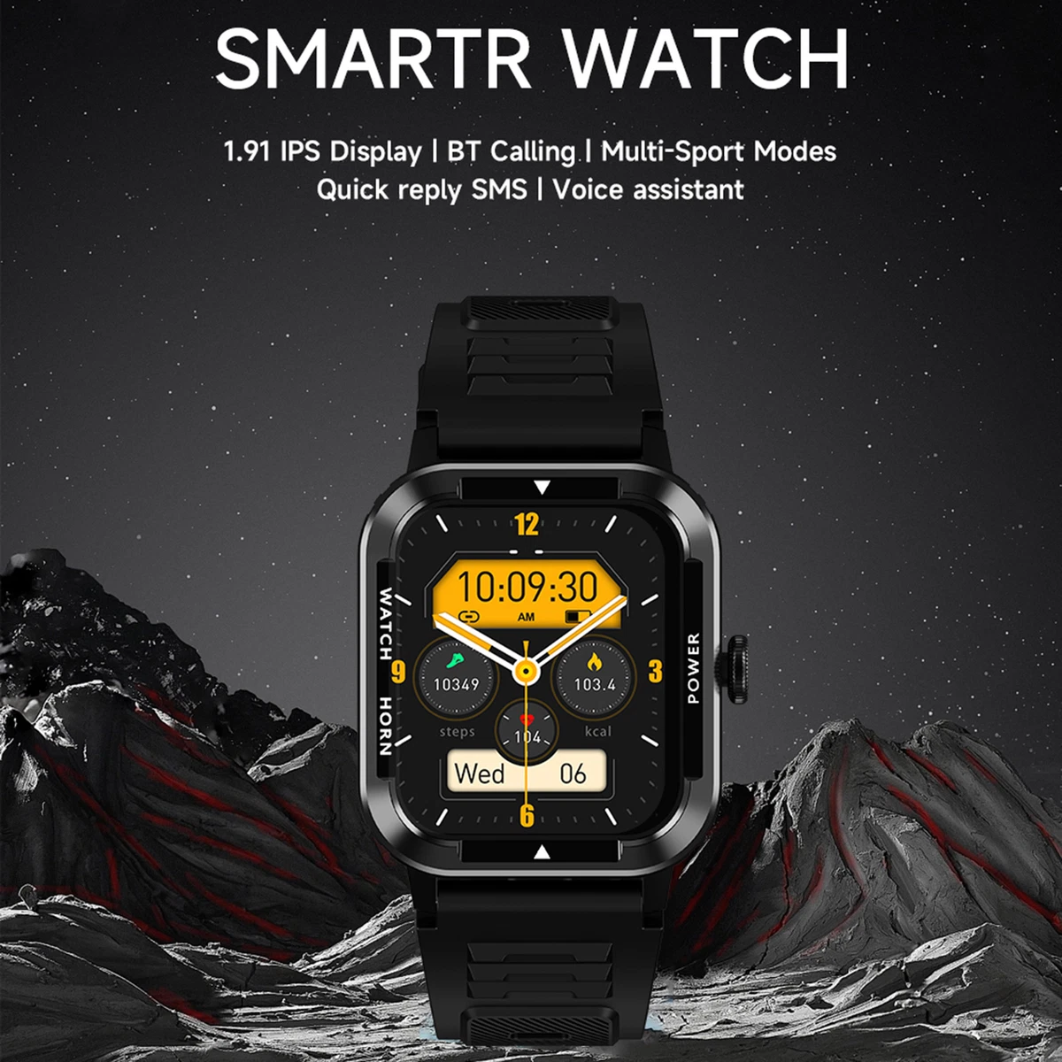 Smartwatch 1.91 inch Large Screen High clear Display Comprehensive