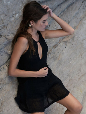 linen shirt dresses for summer Navy Linen Belted Shirt Dress main image 0