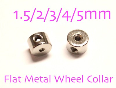 10PCS 1.5/2/3/4/5 mm Metal Flat Wheel Collar for RC Plane Landing Gear US STOCK