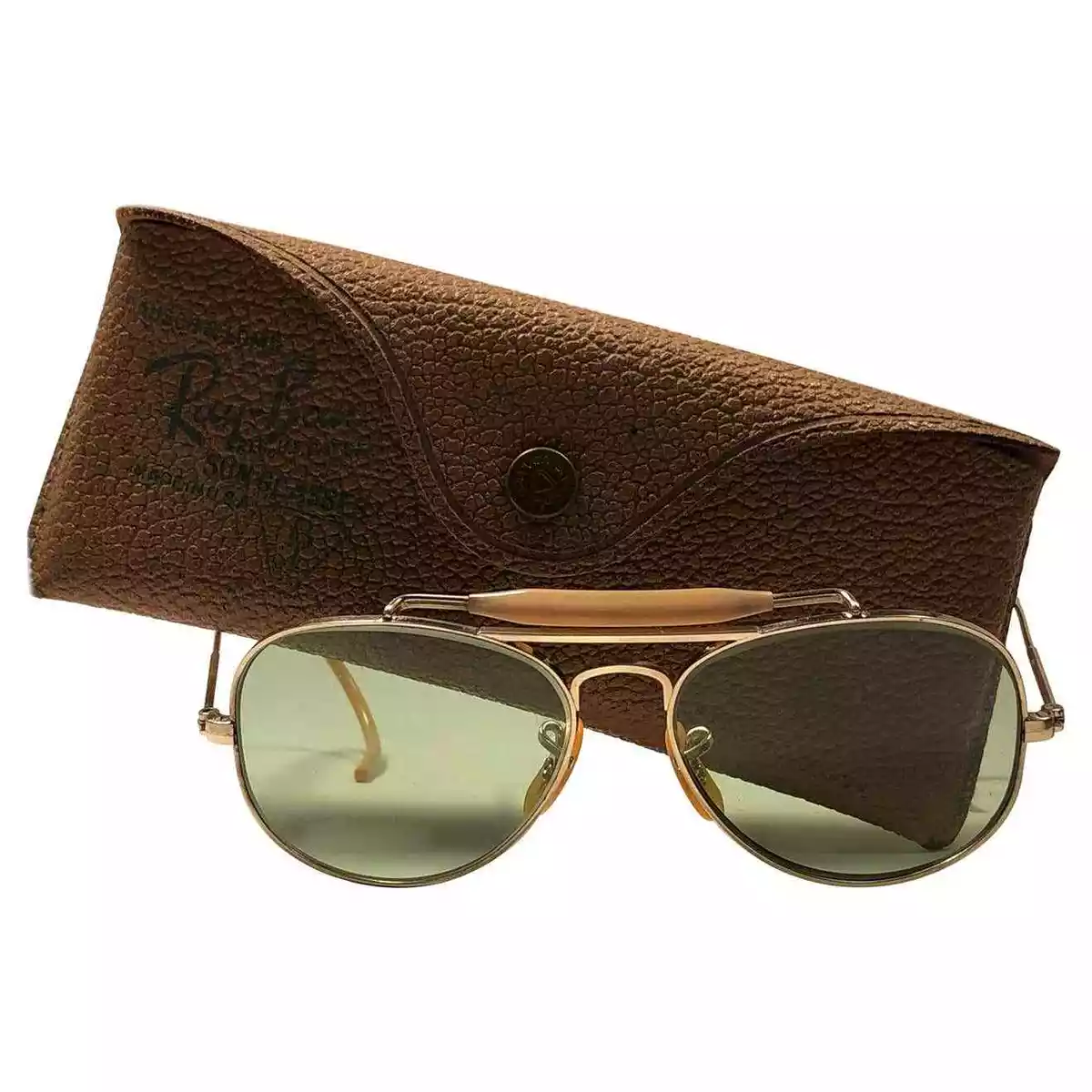 LUNETTES DE SOLEIL VINTAGE RAY BAN 1940 OUTDOORMAN PLUS PETITE TAILLE 12K REMPLI