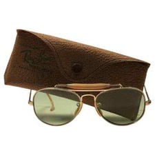 VINTAGE RAY BAN 1940 OUTDOORSMAN SMALLEST CHILD SIZE 12K GOLD SUNGLASSES B L