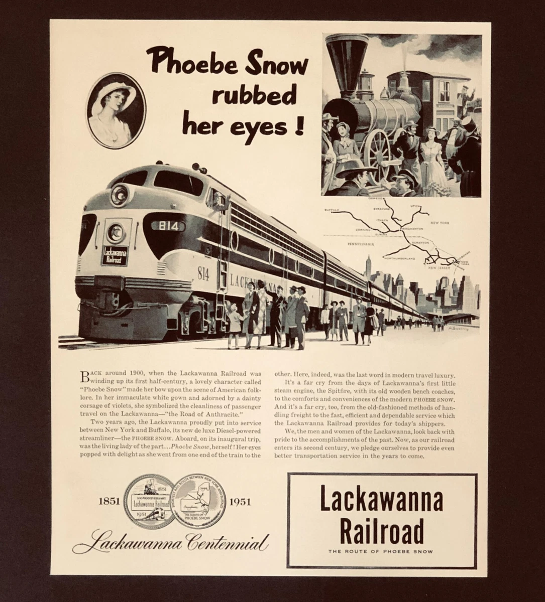1951 Collectible Railroad Paper Advertising for sale | eBay