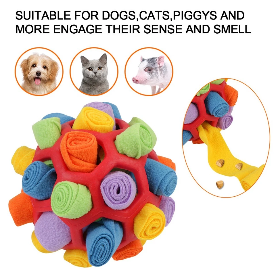 Dog Pet Nose Training Toy Snuffle Ball Sniffing Treat Foraging Puzzle Feeder - Image 3 of 4
