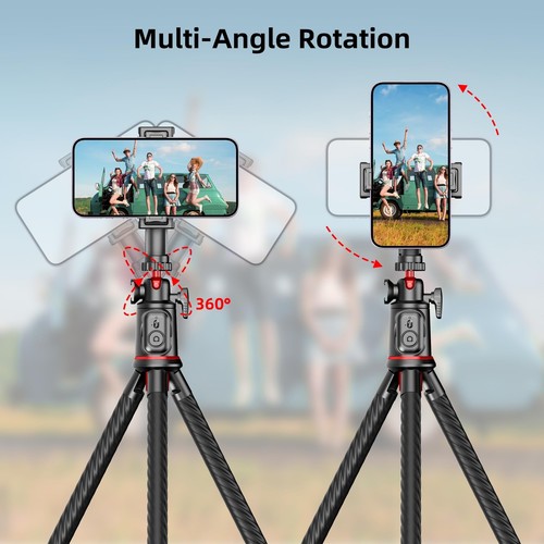 Tripod for iPhone, Flexible Camera Tripod Extendable Cell Phone Tripod Stand ... - Picture 5 of 10