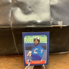 1986 Fleer Mini Montreal Expos Baseball Card #52 Hubie Brooks