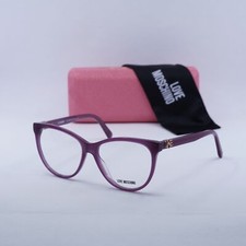 Moschino Love MOL521/SAM 00T700 Shiny Violet 55mm Eyeglasses New Authentic